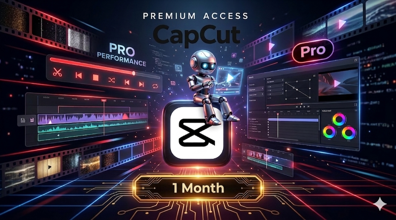 CapCut Premium Annual Subscription - 1 Months Access